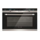 Ecomatic Built-in Black LED Crystal Gas Oven 90 cm With Gas Grill & 2 Fans Digital G9304LED