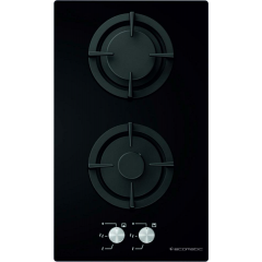 Ecomatic Built-In Crystal Hob 30 cm 2 Gas Burners S307ALC