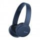 SONY Headphones On-Ear Wireless With Built-in Microphone Blue Color WH-CH510-BL