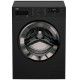 BEKO Washing Machine Full Automatic Digital 7 KG 1000 rpm XL Chrome Door Black WTV 7512 XBC