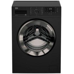 BEKO Washing Machine Full Automatic Digital 7 KG 1000 rpm XL Chrome Door Black WTV 7512 XBC