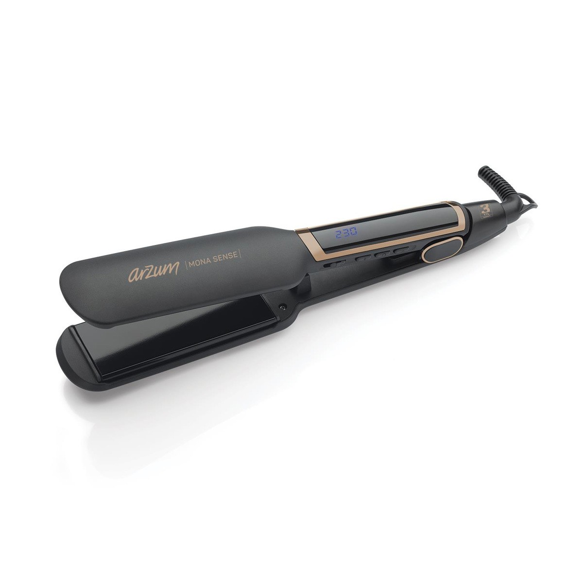 Arzum Hair Straightener With Ceramic Plates Contains Creatine And