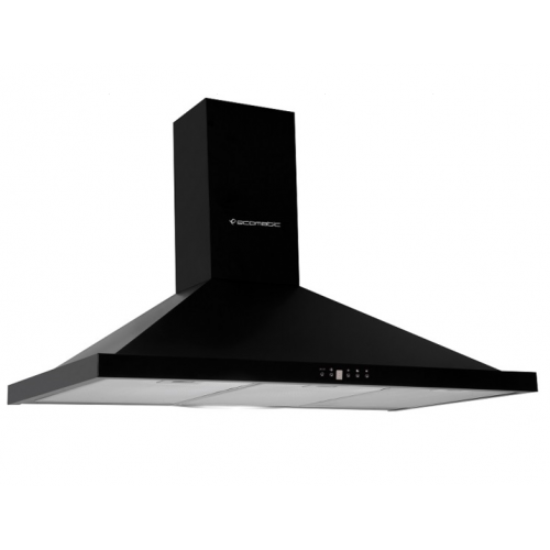 Ecomatic Kitchen Chimney Pyramid Hood 60 cm 650 m3/h Black H66BKB