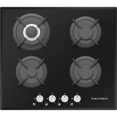 Ecomatic Built-In Crystal Hob 60 cm 4 Gas Burners Cast Iron S607RC