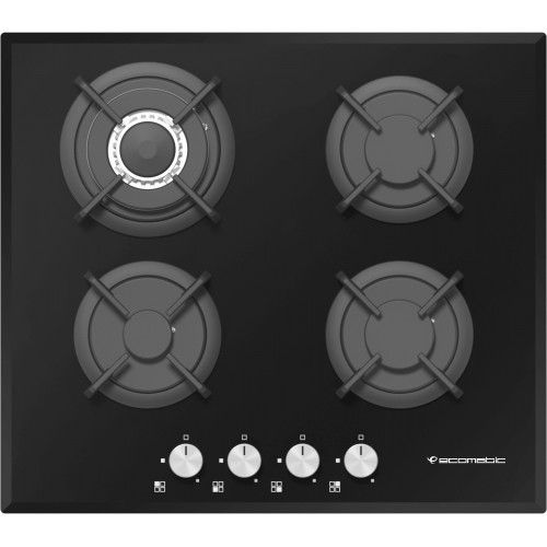 Ecomatic Built-In Crystal Hob 60 cm 4 Gas Burners Cast Iron S607RC
