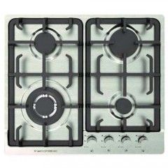 Ecomatic Built-In Hob 60 cm 4 Gas Burners Stainless Steel S633X