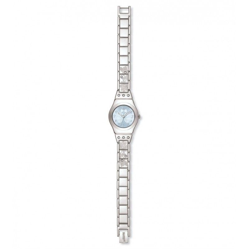 swatch silver watch