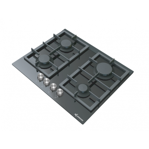 Klugmann Built In Ceramic Hob 60 Cm 4 Gas Burner Cast Iron