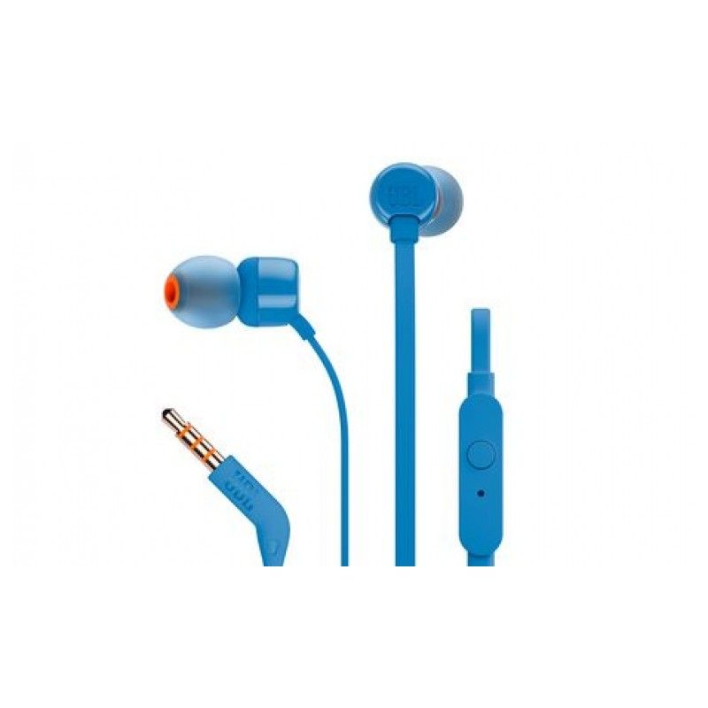 JBL Blue T110 Headphones BLU In-ear