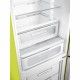 SMEG Refrigerator Bottom Mount Feet 331 Liter 2 Doors Lime Green Colour FAB 32 RVEN