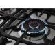 KIRIAZI Natural Gas Cooker 90*60 cm 5 burner Digital Iron Cast With 4 Fan Stainless 90FC9 N SMART