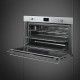 SMEG Built-In Gas Oven 90 cm 118 Liter with Gas Grill Stainless Steel Digital SF 9300 GGVX