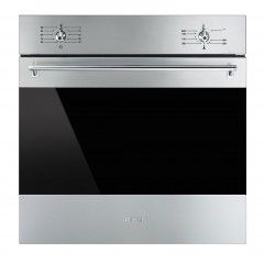 SMEG Built-In Gas Oven with Gas Grill Stainless Steel 60 cm 79 Liter SF 6341 GGX