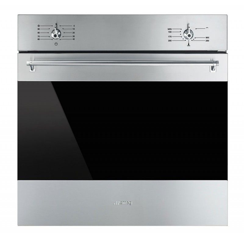 SMEG Built-In Gas Oven with Gas Grill Stainless SF 6341 GGX