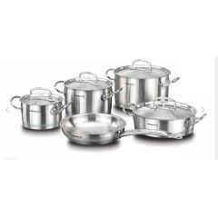 KORKMAZ Cookware Set 9 Pieces Stainless Steel A 1150