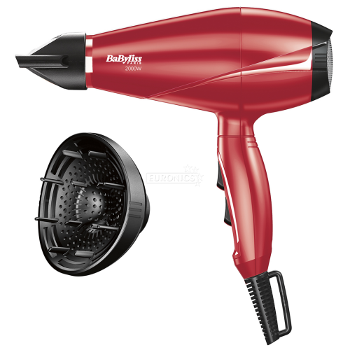 BaByliss Hair Dryer 2000W Red 6604RPE