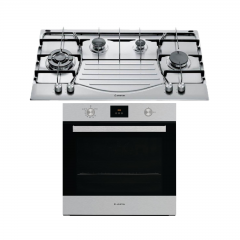Ariston Built-In Gas Oven With Gas Grill and 90cm Gas Hob 4 Burners CM GF3 41IX A