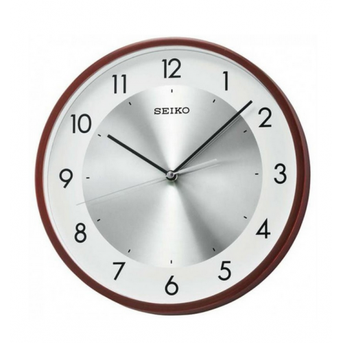 SEIKO Plastic Wall Clock 30cm Brown QXA615B
