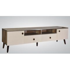 Wood & More TV Table 2 Lockers and 2 Doors 180*40 cm Woody TVT-2LC-180 (W)