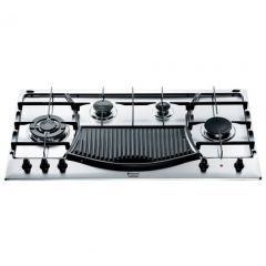 Ariston Built-In Gas Hob 90cm 4 Burners Stainless + Griddle Hob PH 941 MSTB GH