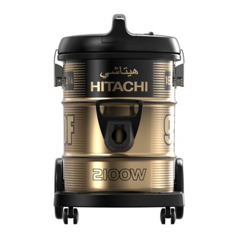 HITACHI Pail Can Vacuum Cleaner 2100 watt With Cloth Filter Black x Gold CV-950F