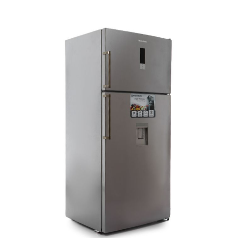 White Point Refrigerator NoFrost 582 Liter Digital with Water Dispenser Silver WPR 643 DWDX