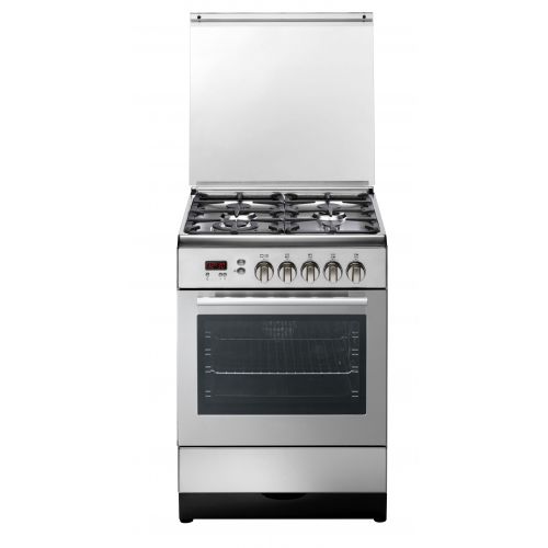 Kelvinator GAS Cooker 60*60 cm 4 Burners with Fan Stainless TRENDY