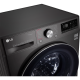 LG Washing Machine 9Kg 1400 RPM 6 Motions Steam Black Steel F4R5VYG2E