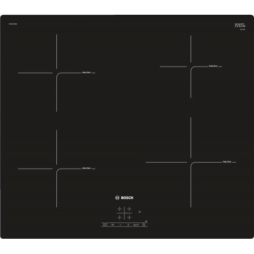 Bosch Built-In Electric Induction Hob 60 cm With Touch Control Black PUE611BB1E