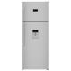 BEKO Refrigerator 500 Liter NoFrost Digital with Water Dispenser Silve RDNE500E12DX