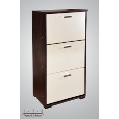 Wood & More Small Shoe Cabinet 3 Doors 63*30 cm Brown SC-3D-S