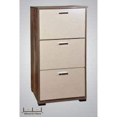 Wood & More Small Shoe Cabinet 3 Doors 63*30 cm Woody SC-3D-S H