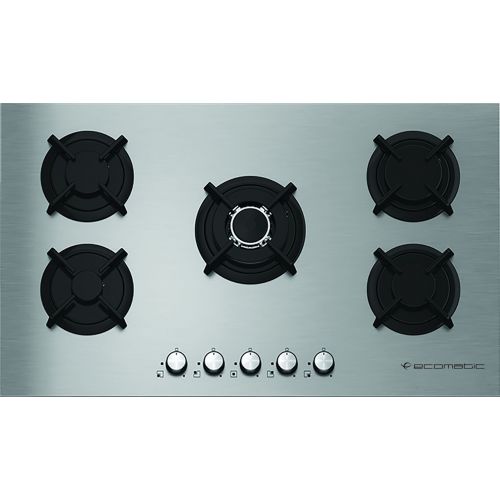 Ecomatic Built-In Hob Stainless Steel 90 cm 5 Gas Burners Full Safety S903RC