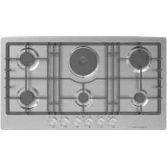 Ecomatic Built-In Hob 92 cm 5 Gas Burners+1 Electric BurnerStainless Steel S963XLE