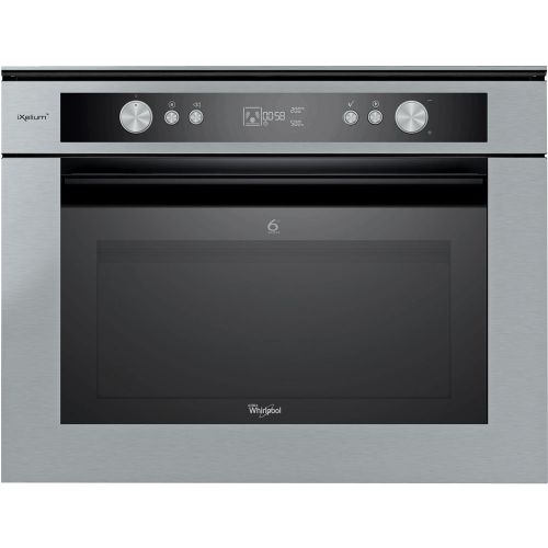 Whirlpool Built-in Microwave 60 cm 40 Liter With Grill Digital Timer Silver AMW 834 IXL