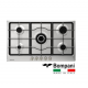 Bompani Built-In Hob 90 cm 5 Gas Burners Cast Iron Full Safety Stainless BO293MA/L