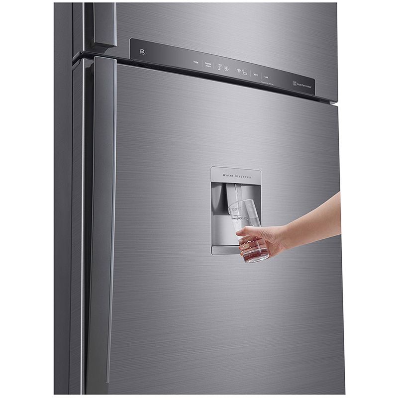 LG Refrigerator Top Freezer 546 L Water dispenser Silver GNF722HLHU