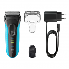 Braun Electric Shaver with Precision Trimmer, Rechargeable, Wet & Dry Foil Shaver for Men 3040s