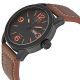 Citizen Leather Round Analog Watch for Men Eco-Drive Brown BM8475-26E