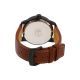 Citizen Leather Round Analog Watch for Men Eco-Drive Brown BM8475-26E