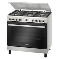 Bosch Gas Cooker 5 Burners 90 cm With Fan and Safety Cast Iron HGVDF0V50S