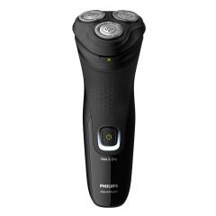 Philips Electric Shaver With 3D Pivot And Flex Heads Wet or Dry With Pop-up trimmer for moustache and sideburns Black
