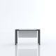 Artistico Metal Desk Closed From The Front 120*60 cm White*Grey AMD120W*G