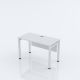 Artistico Metal Desk 120*60 cm Closed From The Front White AMD120W