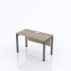 Artistico Metal Desk 120*60 cm Closed From The Front Brown*Grey AMD120BR*G