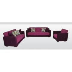 Aldora Living Room Click Clack 3 piece set Converts Into a Bed Sofa 3 Seat Sofa 2 Seat And Chair Click Clack