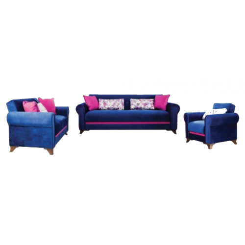 Aldora Safir 3 piece set Converts Into a Bed Sofa 3 Seat Sofa 1 Seat And Chair Safir