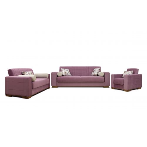 Aldora Fayrouz Living Room 3 piece set Converts Into a Bed Sofa 3 Seat Sofa 2 Seat And Chair Fayrouz