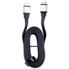 ICONZ HDMI Cable 3m Flat Black*Silver IMN-HC33KS