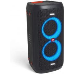 جاي بي إل مكبر صوت بلوتوث محمول بارتي مع خاصية عرض ضوء ديناميكي لون أسود Partybox100